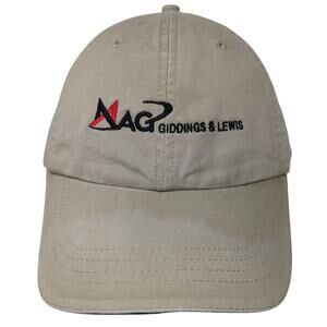MAG Giddings & Lewis Baseball Cap Beige One Size Adjustable 6 Panel Headshots